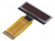 Display: OLED; alphanumeric; 16x2; Dim: 39.1x15.8x2.01mm; yellow DISPLAY ELEKTRONIK