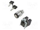Switch: rotary with key; 22mm; Stabl.pos: 3; NO x2; black; none SCHNEIDER ELECTRIC