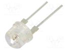 LED; 8mm; red; 100°; Front: convex; 1.9÷2.8V; No.of term: 2; 14÷18lm OPTOSUPPLY