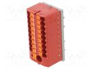 Splice terminal: distribution block; 2.5mm2,6mm2; ways: 1; red PHOENIX CONTACT