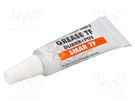 Grease; paste; Ingredients: PTFE,silicone; tube; SMAR TF; 3.5g AG TERMOPASTY
