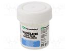 Vaseline; white; paste; plastic container; Features: acid-free AG TERMOPASTY