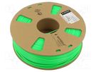 Filament: ABS; 1.75mm; green; 225÷245°C; 1kg GEMBIRD