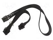 Cable: mains; PCIe 8pin female,PCIe 8pin female x2; 0.23m GOOBAY