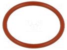 O-ring gasket; silicone; Thk: 2mm; Øint: 28mm; red; -60÷160°C ORING USZCZELNIENIA TECHNICZNE