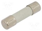 Fuse: fuse; quick blow; 500mA; 250VAC; cylindrical,glass; 5x20mm BEL FUSE