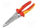 Stripping tool; 0.5÷4mm2,0.75÷6mm2; Wire: round; 200mm KNIPEX