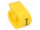 Markers; Marking: I; 8÷16mm; PVC; yellow; -30÷60°C; leaded; PA-3 PARTEX