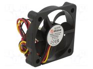 Fan: DC; axial; 12VDC; 50x50x10mm; 28.21dBA; EBR; 4500rpm; 2.63mmH2O Akasa