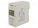 Power supply: switched-mode; for DIN rail; 60W; 12VDC; 5A; 86% CROUZET