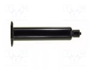 Syringe body; 5ml; black; Luer Lock; for dispensers; UV block METCAL