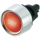 Poga OFF-(ON) nefiks, 3k. 50A/12VDC, Ø22mm, SPST, OFF-(ON) ar sarkanu LED apgaismojumu