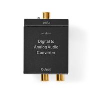 Digital Audio Converter | 1-way | Audio / video / data connections input: 1x Digital RCA / 1x TosLink | Audio / video / data connections output: 1x (2x RCA) / 1x 3.5 mm | Automatic | Integrated amplifier | Black