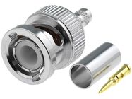 Spraudnis BNC uzpresējams 50Ω RG58 kabelim AMPHENOL