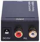 AUDIO CONVERTER, R/L TO OPTICAL/COAX