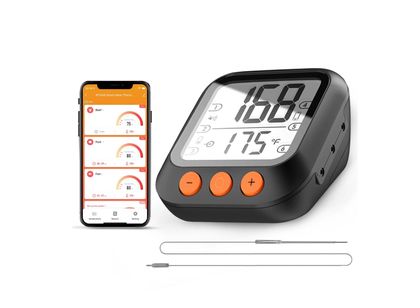 Tuya Wifi Smart BBQ Barbecue Grill Meat Thermometer Tuya Smart Life Mobile  APP Control BBQ Water Temperature Measurement