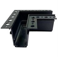 Magnētiskais sliežu apgaismojuma savienotājs, iebūvēts, L forma