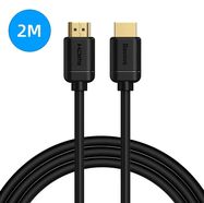 Kabelis HDMI-HDMI 2.0m (HDMI 2.0) melns 4K 60Hz, BASEUS