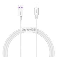 Kabelis USB2.0 A spraudnis - USB C spraudnis 66W 1,0m balts Superior series BASEUS