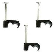 CABLE CLIP, 10MM, POLYETHYLENE, BLACK