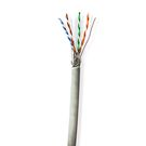 Network Cable Roll | CAT6 | Solid | S/FTP | CCA | 100.0 m | Indoor | Round | PVC | Grey | Gift Box