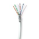 Network Cable Roll | CAT6 | Solid | S/FTP | Bare Copper | 100.0 m | Indoor | Round | LSZH | Grey | Gift Box