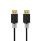 DisplayPort Cable | DisplayPort Male | DisplayPort Male | 8K@60Hz | Gold Plated | 1.00 m | Round | PVC | Anthracite | Box