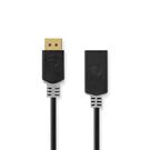 DisplayPort Cable | DisplayPort Male | HDMI™ Connector | 4K@30Hz | Gold Plated | 0.20 m | Round | PVC | Anthracite | Box