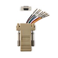 Serial Adapter | Adapter | D-SUB 9-Pin Female | RJ45 Female | Nickel Plated | Ivory | Box