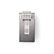 RJ45 Connector | Male | Stranded STP CAT6 | Straight | Gold Plated | 10 pcs | Polycarbonate | Transparent | Box