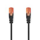 CAT6 Network Cable | RJ45 Male | RJ45 Male | U/UTP | 1.00 m | Round | PVC | Black | Label