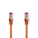 CAT6 Network Cable | RJ45 Male | RJ45 Male | S/FTP | 0.50 m | Round | LSZH | Orange | Label