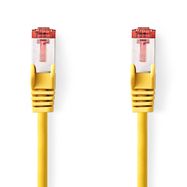 CAT6 Network Cable | RJ45 Male | RJ45 Male | S/FTP | 0.25 m | Round | LSZH | Yellow | Label