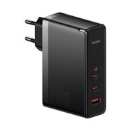 Sienas lādētājs GaN5 Pro 140W USB + 2xUSB-C QC4+ PD3.1 ar USB-C 1m kabeli, melns