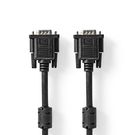 VGA Cable | VGA Male | VGA Male | Nickel Plated | Maximum resolution: 1280x768 | 2.00 m | Round | ABS | Black | Envelope