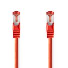 CAT6 Network Cable | RJ45 Male | RJ45 Male | S/FTP | 1.50 m | Round | LSZH | Red | Polybag