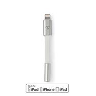 Lightning Adapter | Apple Lightning 8-Pin | 3.5 mm Female | Gold Plated | 0.15 m | Round | Aluminium | Cover Window Box