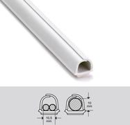 Kabeļu kanāls 10.5x10mm balts 3m