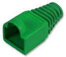 STRAIN RELIEF BOOT 6.5MM GREEN 10/PK