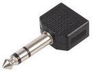 ADAPTOR, 2X3.5MM S TO 6.35MM P