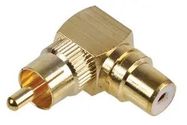 ADAPTOR PHONO 90 DEGREES GOLD PLATED