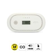 Carbon monoxide alarm with 10 year sensor runtime and display