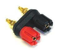 Banāntipa ligzdas 4mm, 42V, 2A, korpusā, divdaļīgs - apzeltīts 44mm