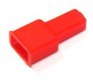 Kontaktu izolators M-6.3mm sarkans plastmasa