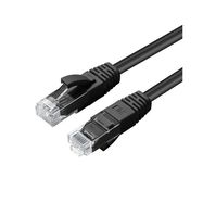 Patch cable U/UTP CAT5e with RJ45 connectors 3m CCA conductor, stranded, black