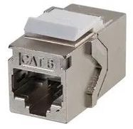 SHLD COUPLER, RJ45, JACK, CAT6, PANEL