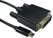 USB-C TO DVI CABLE, 4K 30HZ 2M