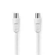 Coax Cable | IEC (Coax) Male | IEC (Coax) Female | Nickel Plated | 90 dB | 75 Ohm | Double Shielded | 1.50 m | Round | PVC | White | Box
