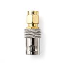 SMA Adapter | SMA Male | BNC Female | Gold Plated | 50 Ohm | Straight | Copper | Gold | 2 pcs | Envelope