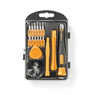 Phone/tablet repair set | 17-in-1 | PC / Smartphone / Tablet | Philips bits | Slotted bits | Pentalobe bits | Tri-wing bits